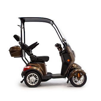 Электрическое кресло-коляска скутер с крышей для инвалидов и пожилых людей 